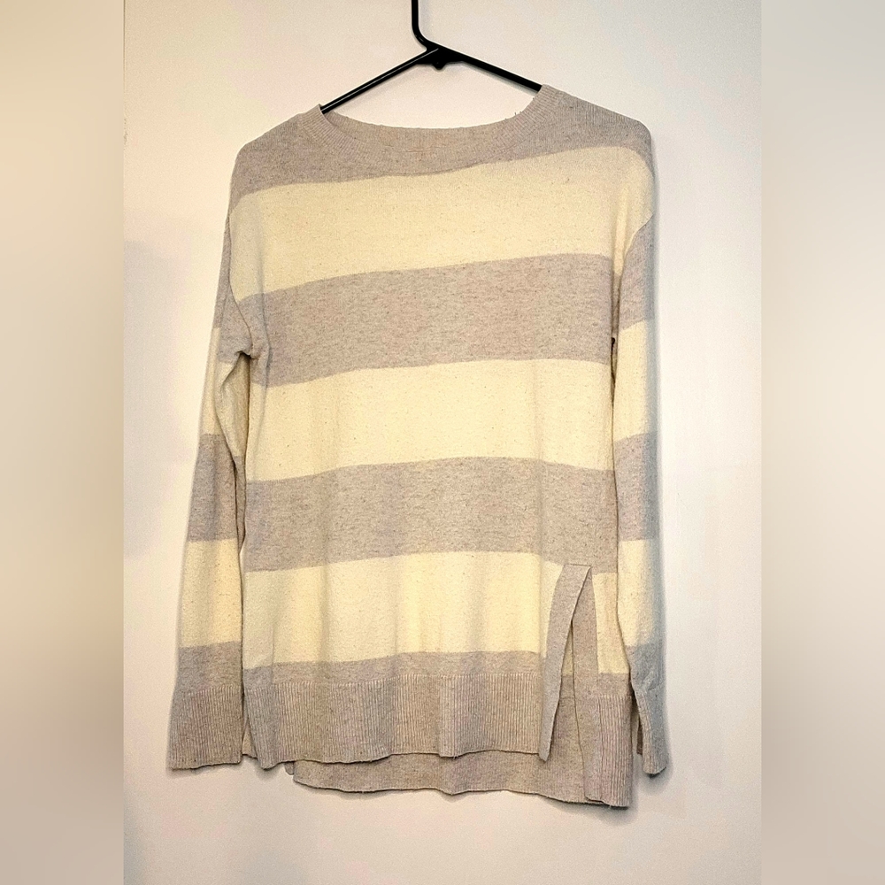 Joe Fresh Grey and Cream Sweater XS